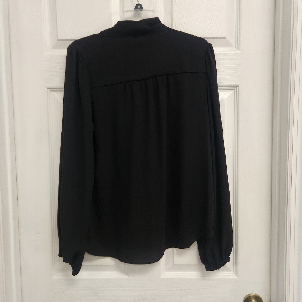 Sofia Women's Bow Blouse with Long Sleeves - Picture 7 of 10
